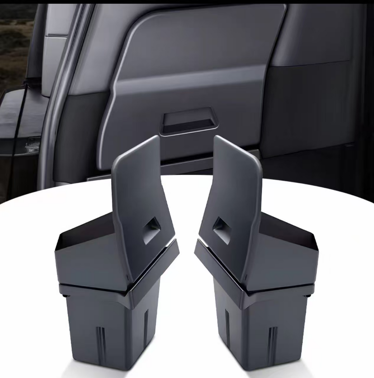 Compatible For Tesla Rear  Modely Trunk Organizer Side Storage Box, Odorless Garbage Bins Car Accessories(Y right 2PCS)