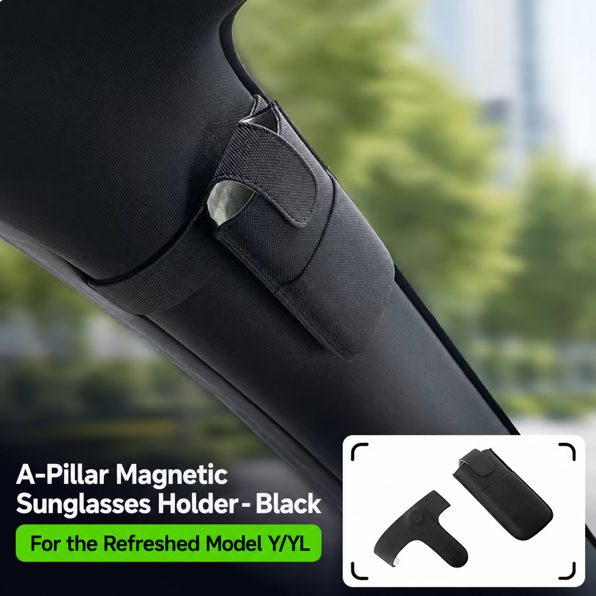Magnetic Sunglasses Case for Tesla Model Y 2020-2026 - view 7