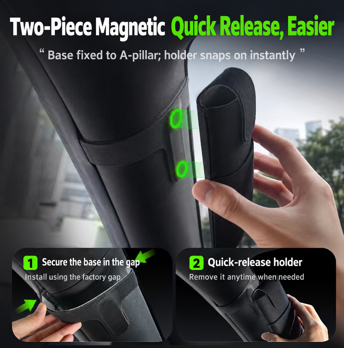 Magnetic Sunglasses Case for Tesla Model Y 2020-2026 - view 9