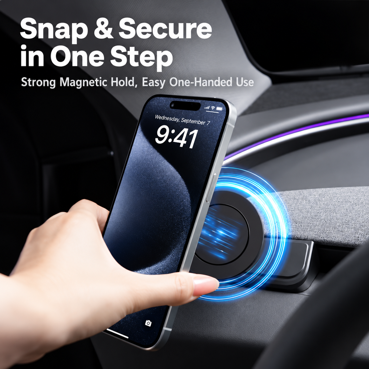 Magnetic phone holder suitable for Tesla model3 Highland/Y Juniper