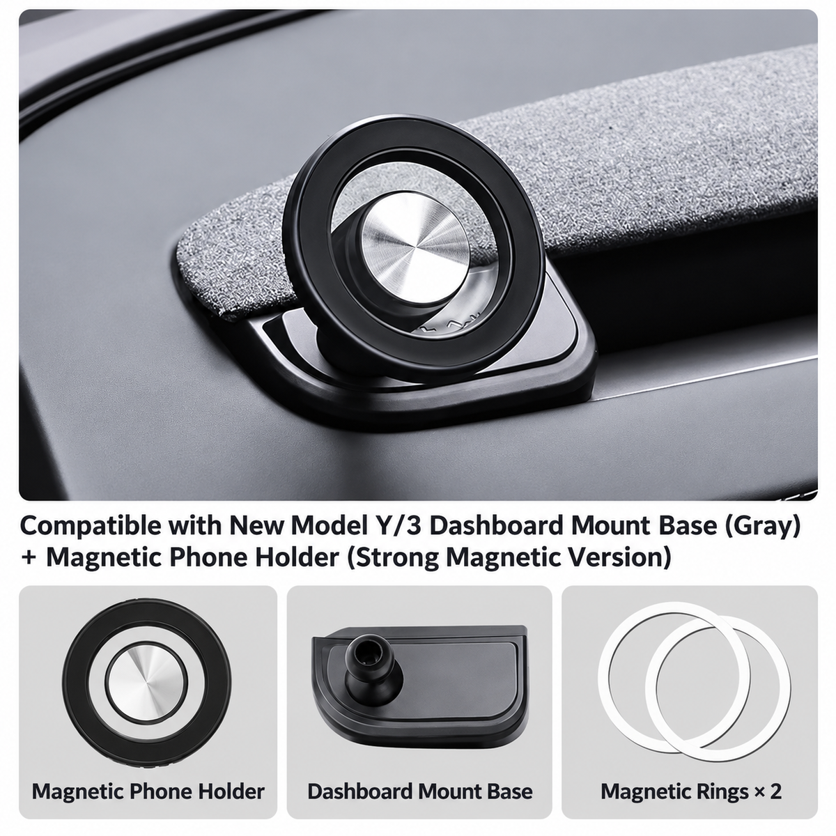 Magnetic phone holder suitable for Tesla model3 Highland/Y Juniper