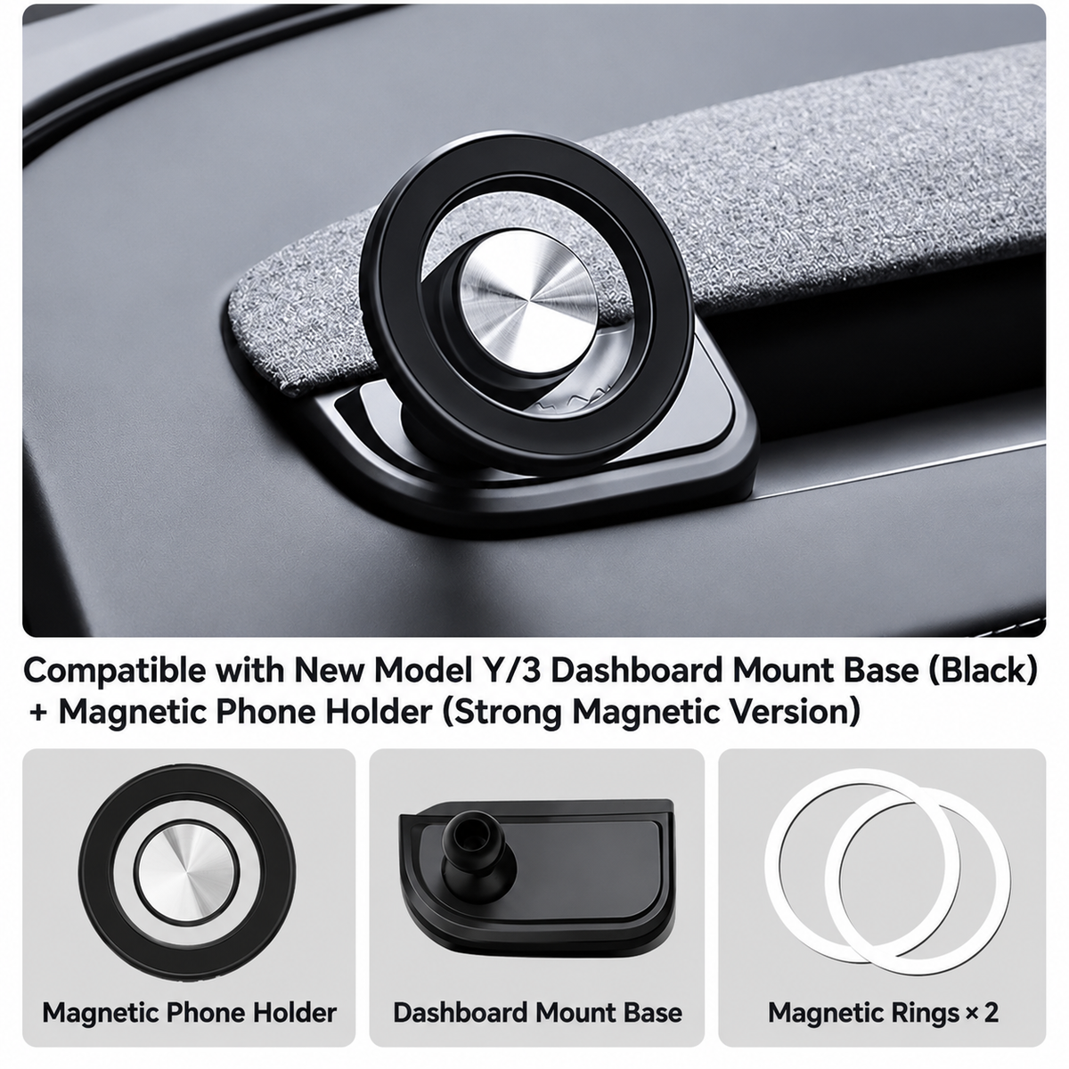 Magnetic phone holder suitable for Tesla model3 Highland/Y Juniper