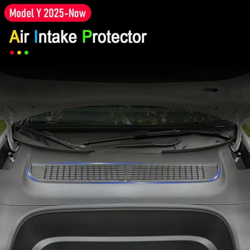Air Intake Protective Cover Grille for Tesla Model Y 2025 2026 Juniper Air Vent Cover Air Intake Vent Grille Cover for tesla Model y Air Intake Accessories (black)