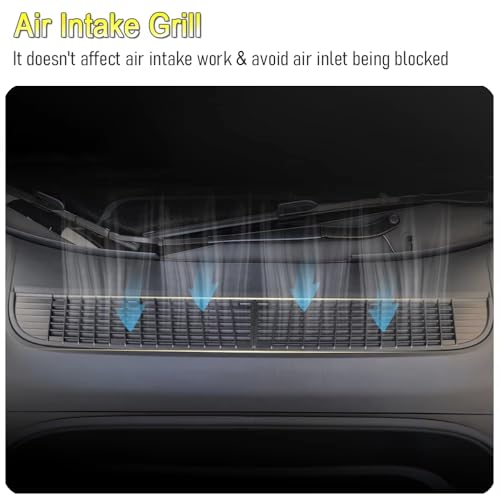 Air Intake Protective Cover Grille for Tesla Model Y 2025 2026 Juniper Air Vent Cover Air Intake Vent Grille Cover for tesla Model y Air Intake Accessories (black)