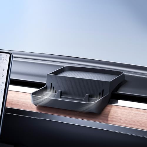 Behind-Screen Dashboard Organizer for Tesla Model 3 2017-2023 & Model Y 2020-2024