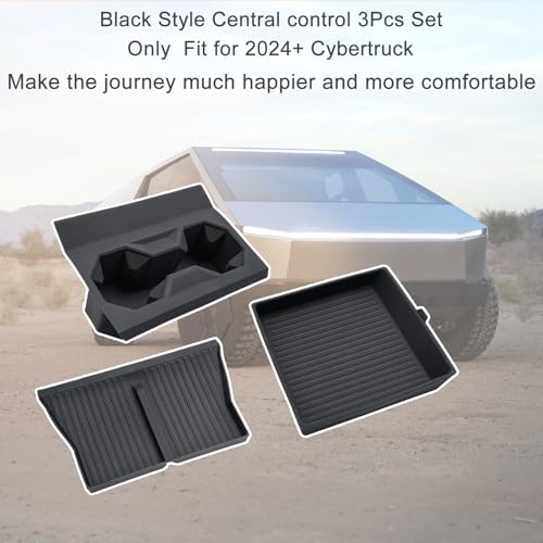 Cybertruck Center Console Accessories - 3 Piece Set