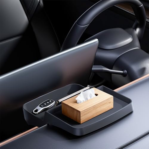Behind-Screen Dashboard Organizer for Tesla Model 3 2017-2023 & Model Y 2020-2024