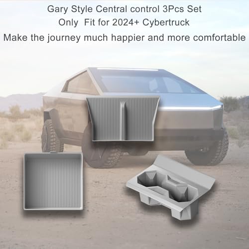 Cybertruck Center Console Accessories - 3 Piece Set