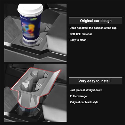 Cybertruck Center Console Accessories - 3 Piece Set