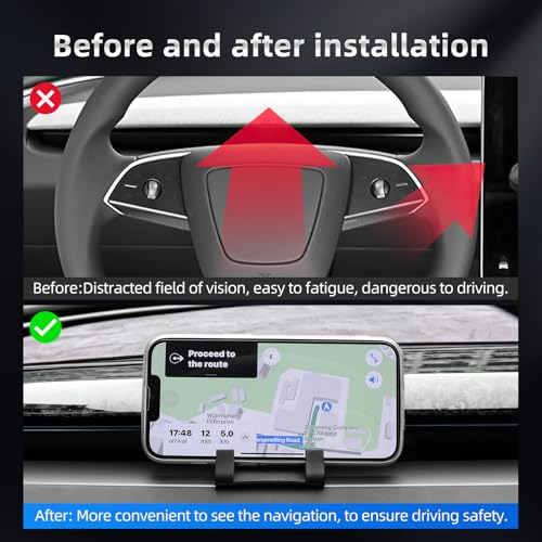 Silicone Dashboard Phone Holder for Tesla Model 3 & Model Y
