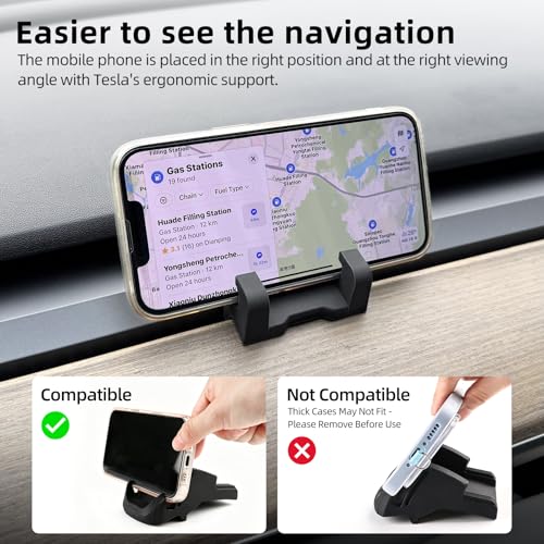 Silicone Dashboard Phone Holder for Tesla Model 3 & Model Y