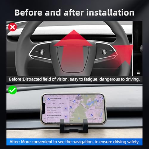 Silicone Dashboard Phone Holder for Tesla Model 3 & Model Y