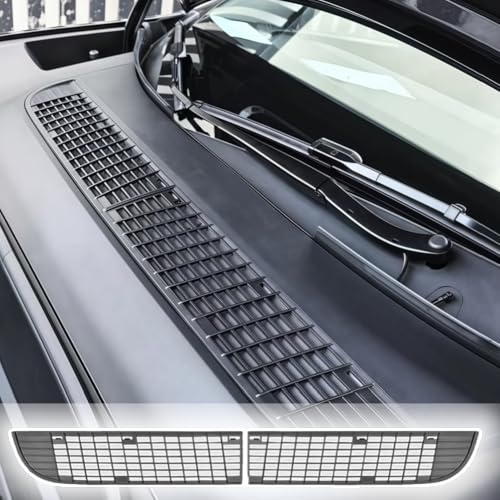 Air Intake Protective Cover Grille for Tesla Model Y 2025 2026 Juniper Air Vent Cover Air Intake Vent Grille Cover for tesla Model y Air Intake Accessories (black)