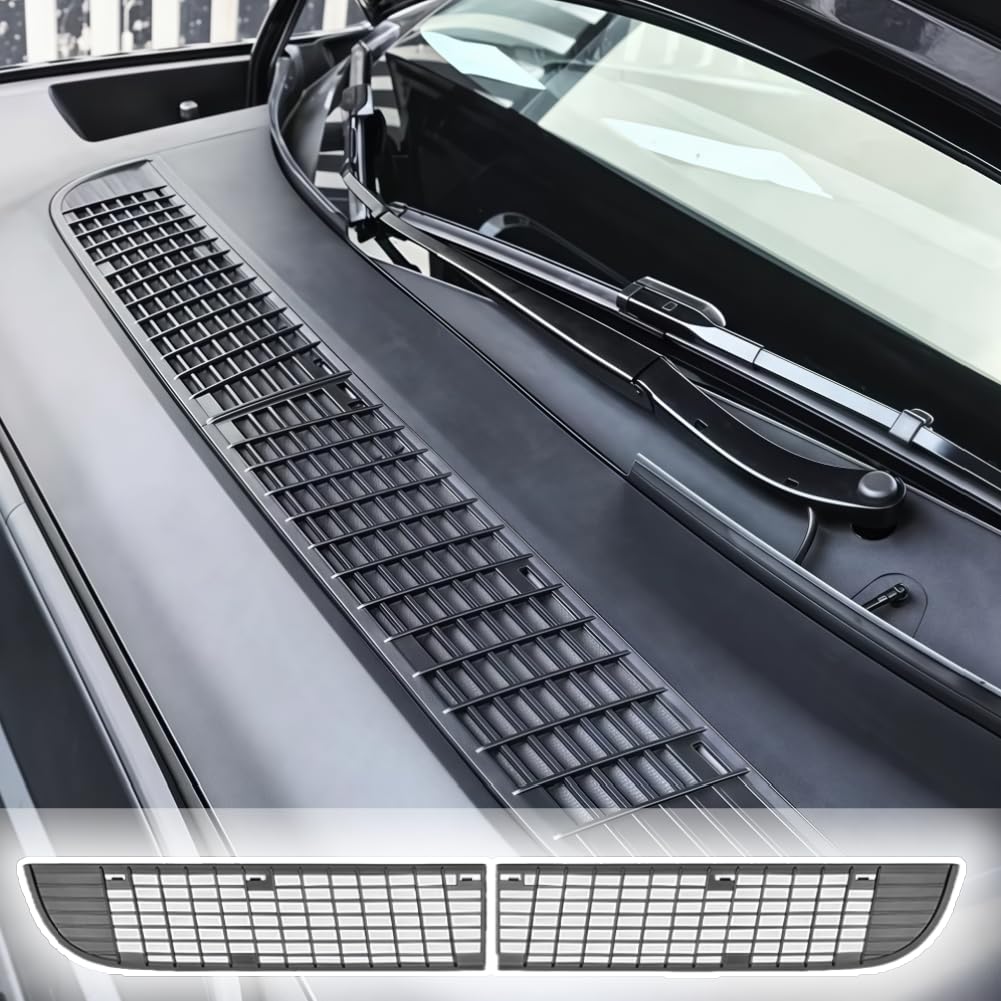 Air Intake Protective Cover Grille for Tesla Model Y 2025 2026 Juniper Air Vent Cover Air Intake Vent Grille Cover for tesla Model y Air Intake Accessories (black)