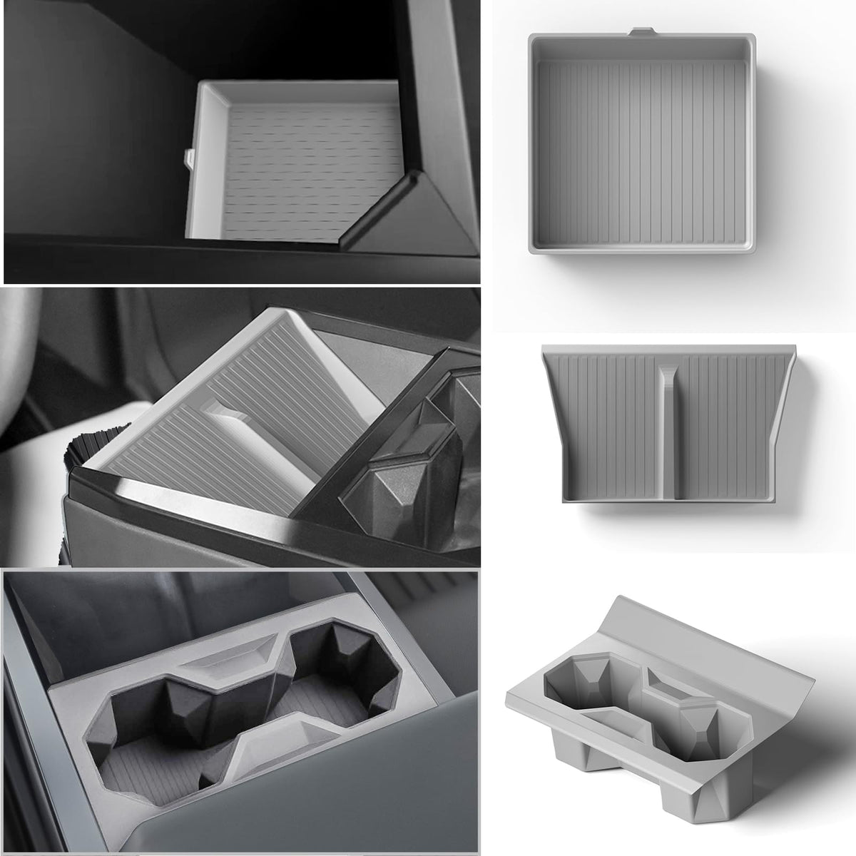 Cybertruck Center Console Accessories - 3 Piece Set