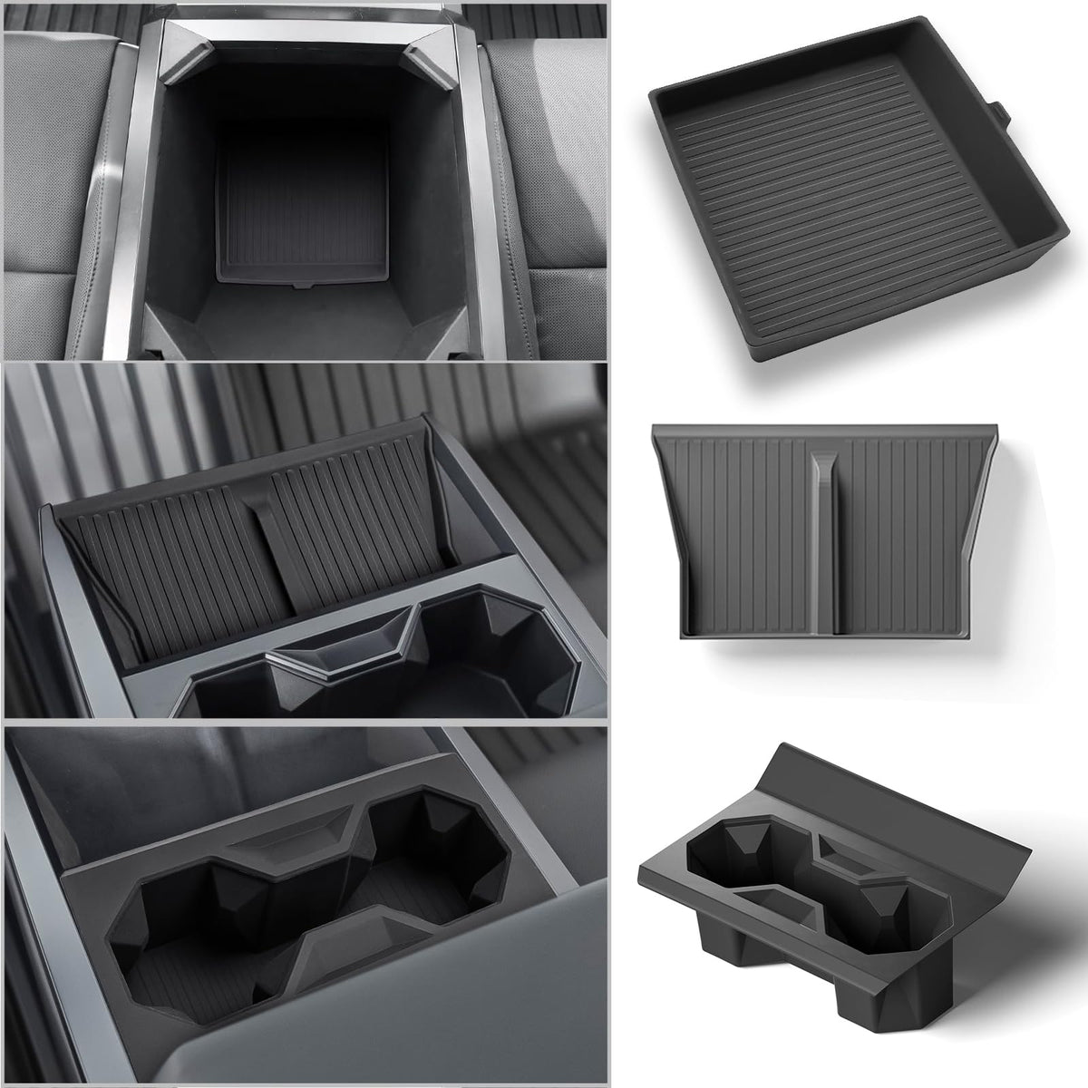 Cybertruck Center Console Accessories - 3 Piece Set