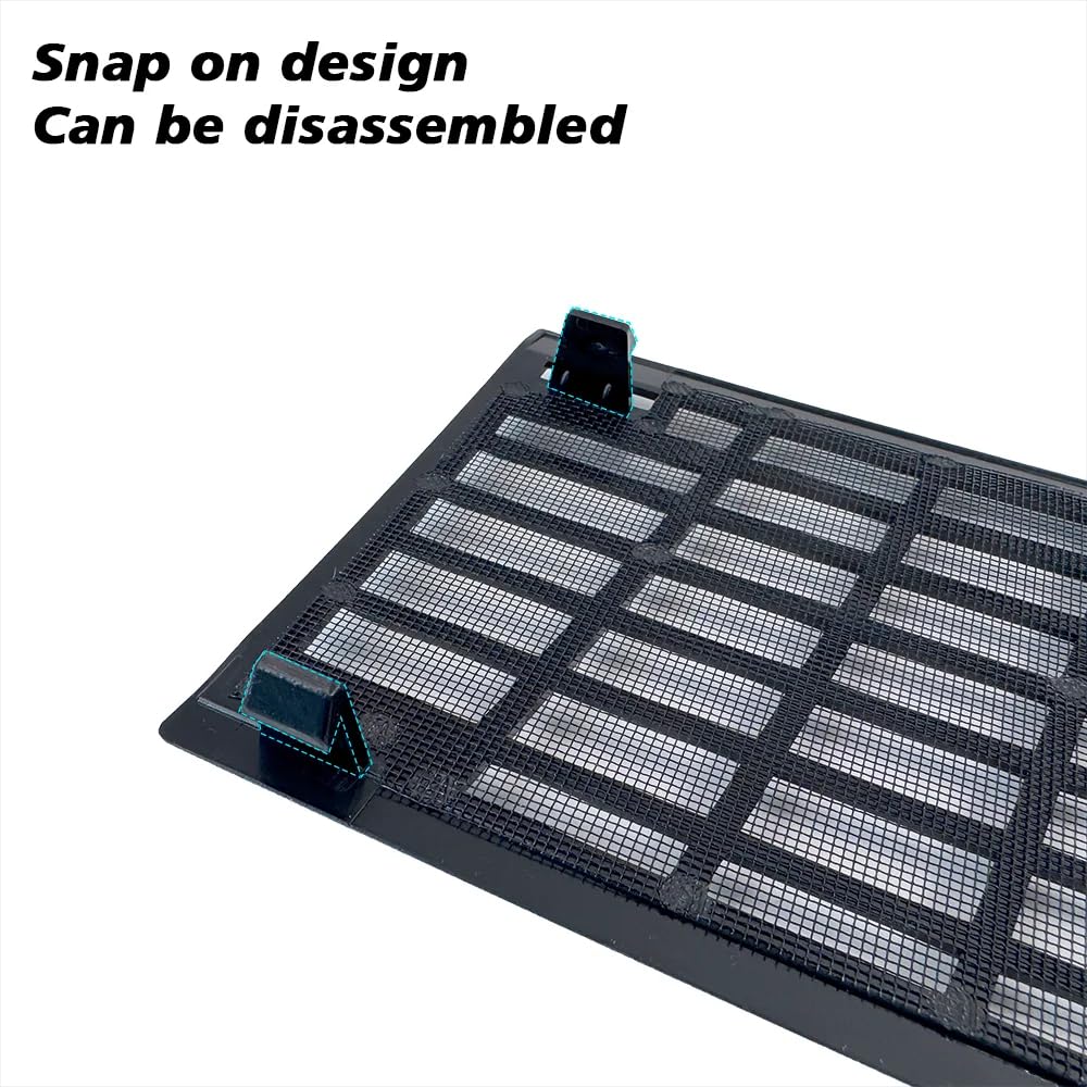 Air Intake Protective Cover Grille for Tesla Model Y 2025 2026 Juniper Air Vent Cover Air Intake Vent Grille Cover for tesla Model y Air Intake Accessories (black)