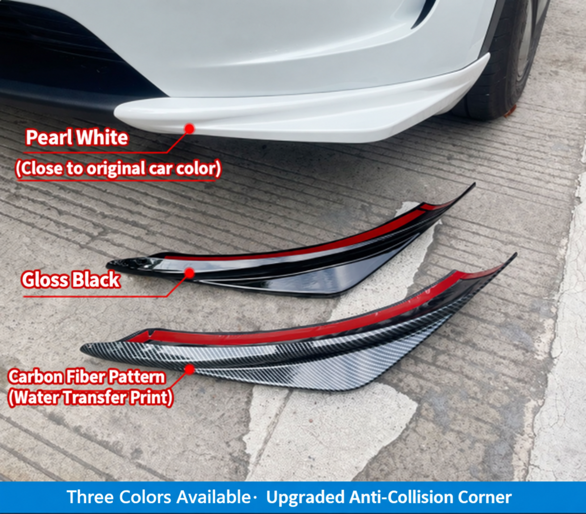 Suitable for Tesla Model Y, front lip, front shovel, front bumper, crash bar, front bumper kit, corner guard modification