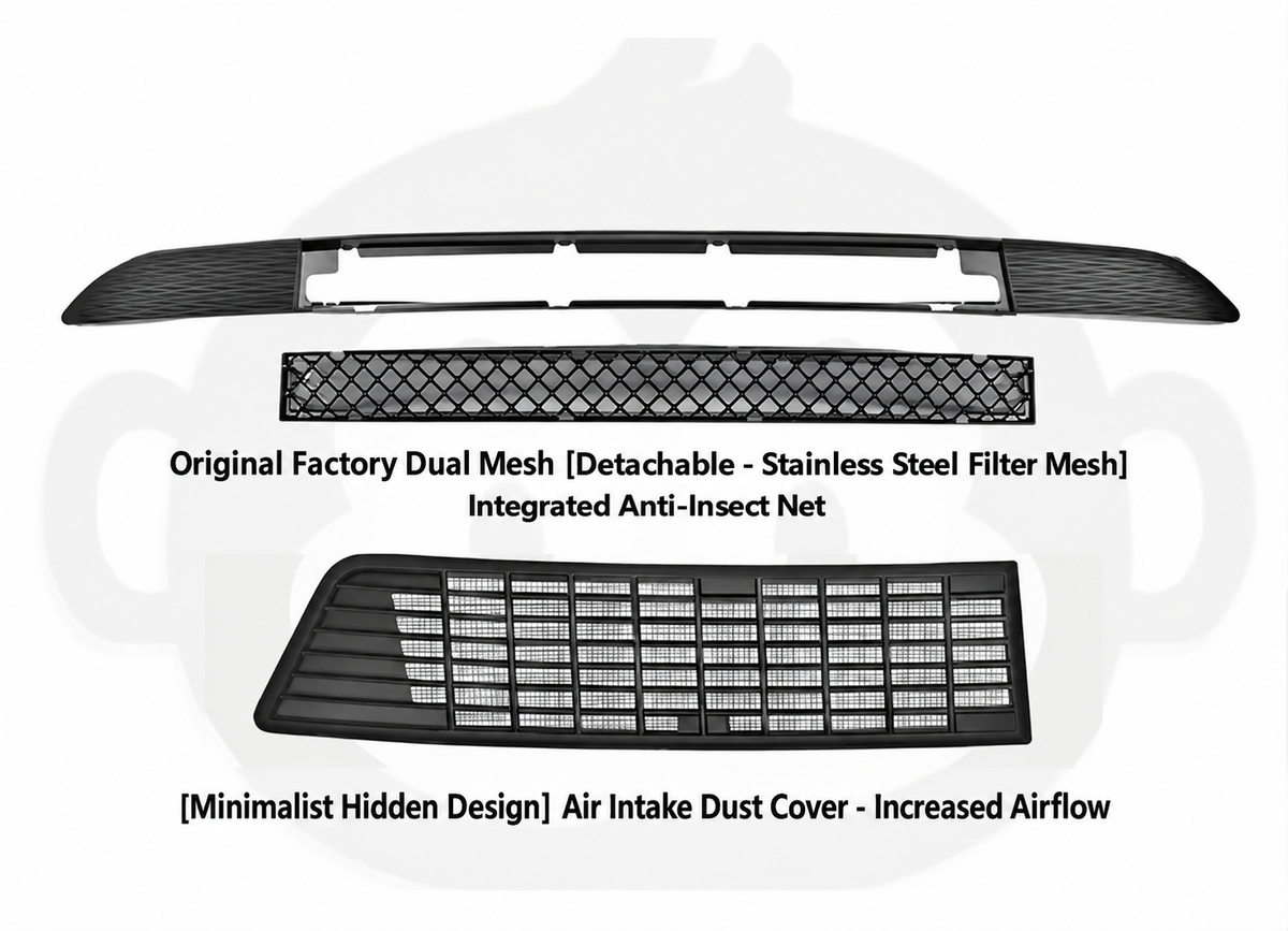 Air Intake Protective Cover Grille for Tesla Model Y 2025 2026 Juniper Air Vent Cover Air Intake Vent Grille Cover for tesla Model y Air Intake Accessories (black)