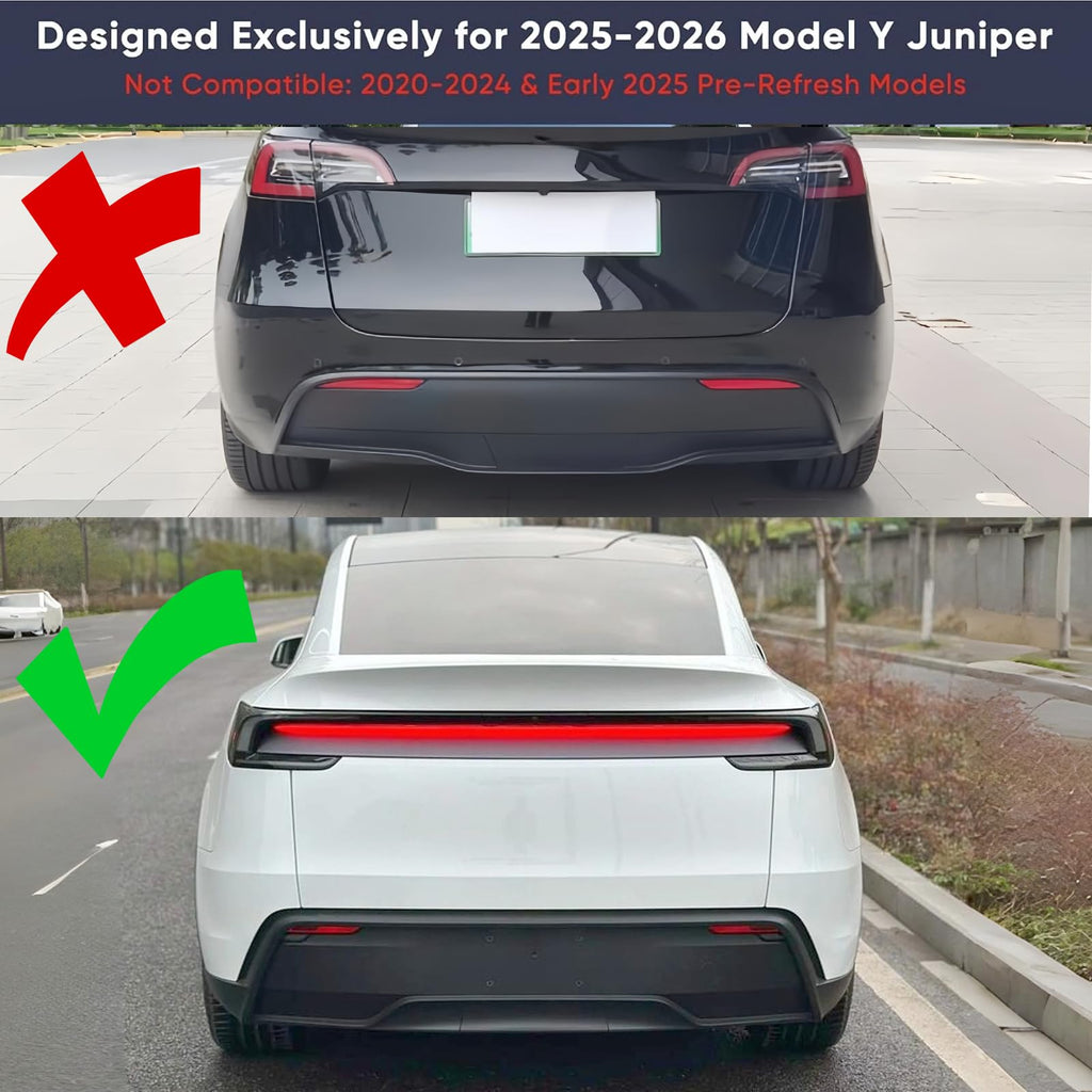 Rear Bumper Diffuser Lip 2PCS for Tesla Model Y Juniper 2025 2026