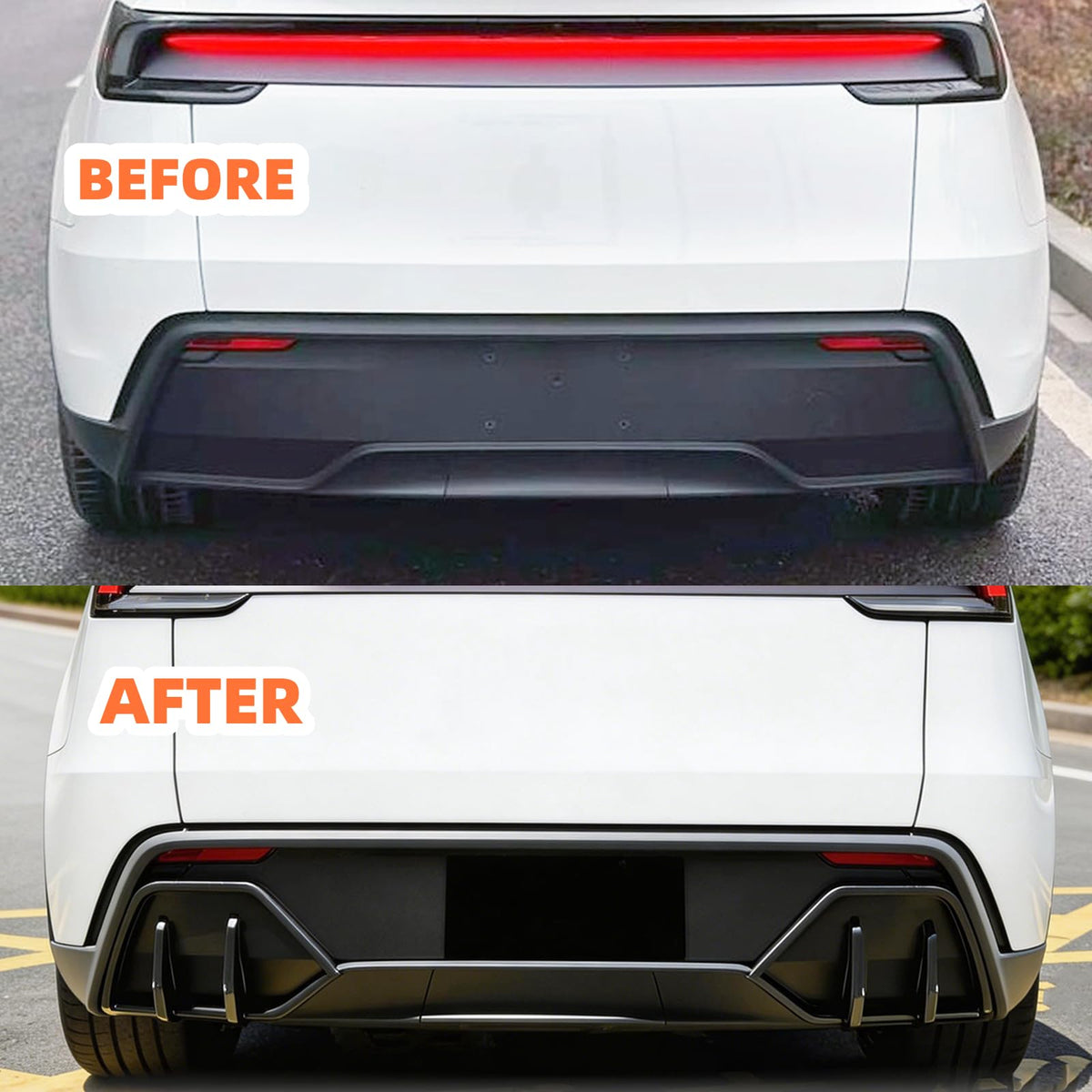 Rear Bumper Diffuser Lip 2PCS for Tesla Model Y Juniper 2025 2026