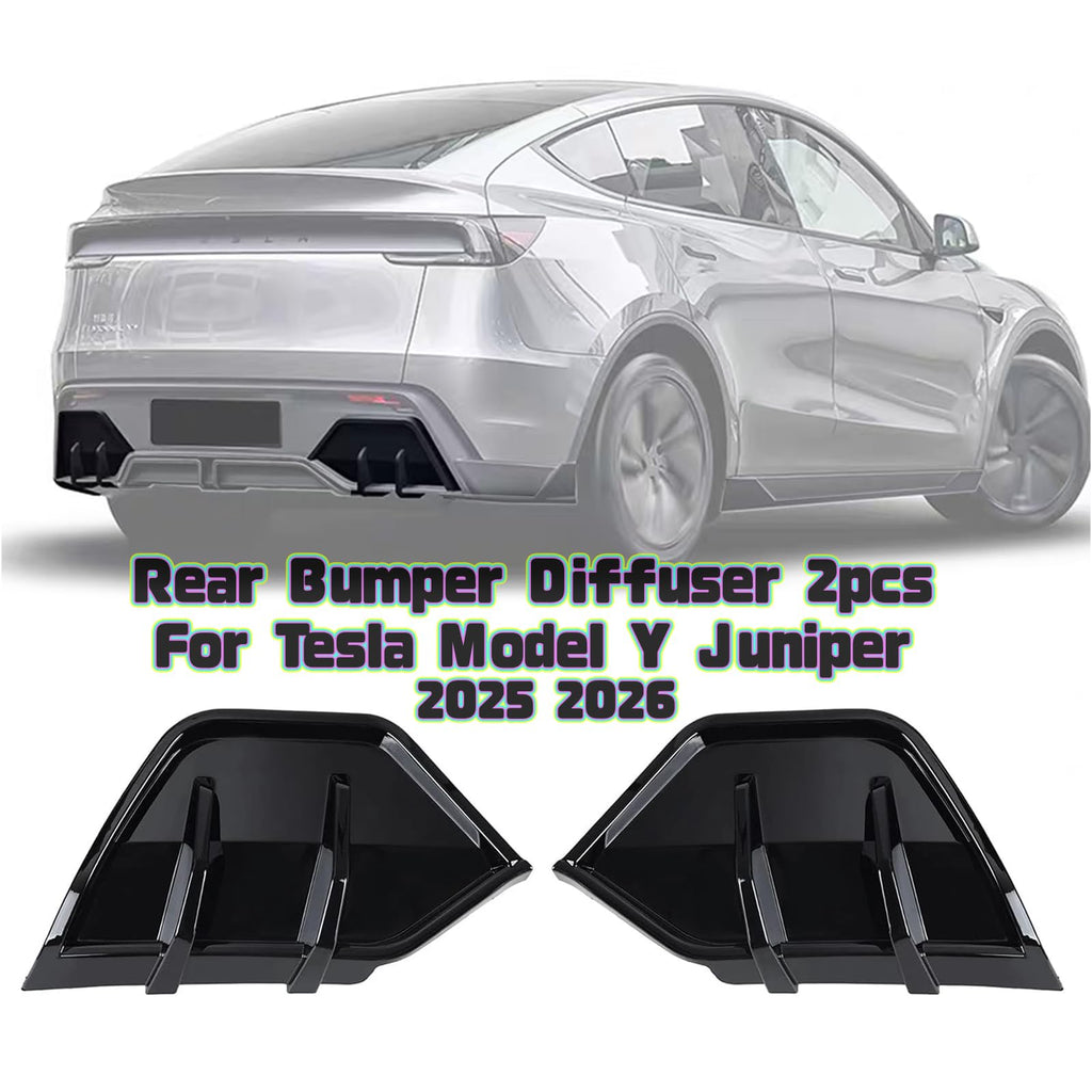 Rear Bumper Diffuser Lip 2PCS for Tesla Model Y Juniper 2025 2026
