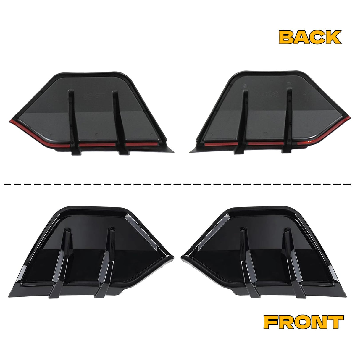 Rear Bumper Diffuser Lip 2PCS for Tesla Model Y Juniper 2025 2026