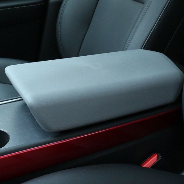Shademax Center Console Armrest Cover for Tesla Model Y Juniper 2025-2026 / Model 3 Highland 2024-2026 Non-Slip Waterproof Armrest Box Lid Pad Protection TPE Material Juniper Interior Accessories
