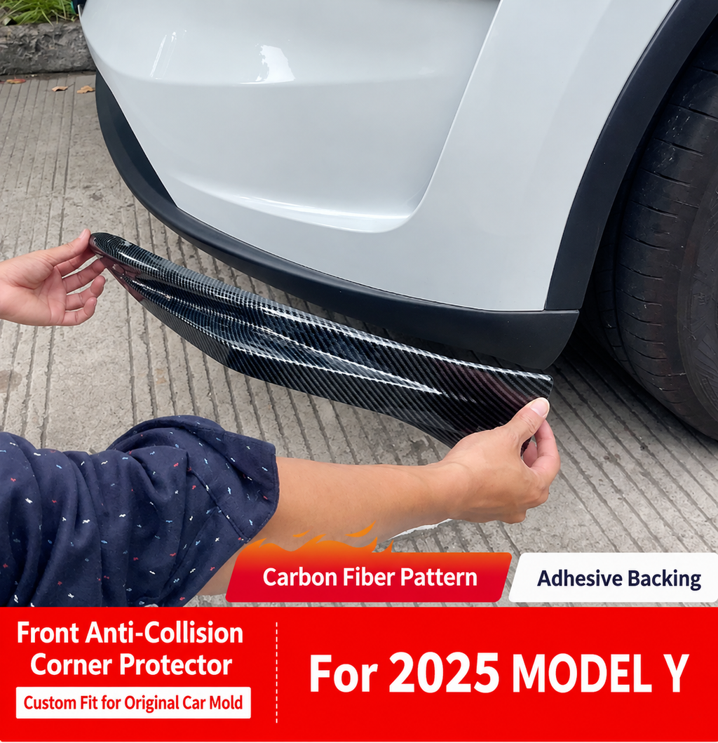 Suitable for Tesla Model Y, front lip, front shovel, front bumper, crash bar, front bumper kit, corner guard modification