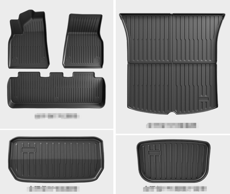 COMAUTO 3D TPE Floor Mats 10PCS for  Tesla Model Y Juniper/Model 3/Y