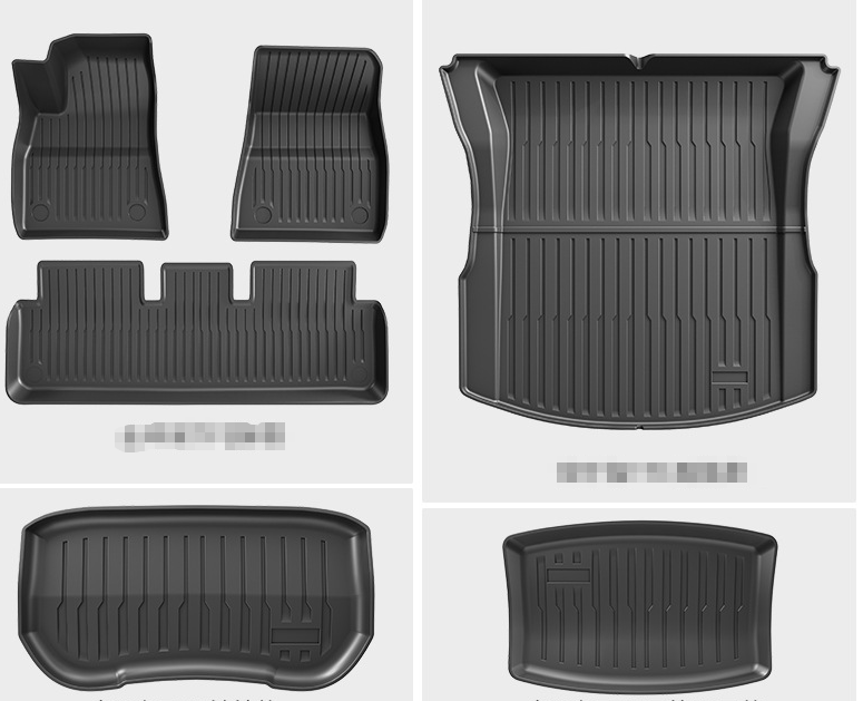 COMAUTO 3D TPE Floor Mats 10PCS for  Tesla Model Y Juniper/Model 3/Y