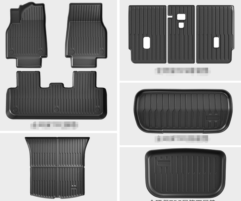 COMAUTO 3D TPE Floor Mats 10PCS for  Tesla Model Y Juniper/Model 3/Y