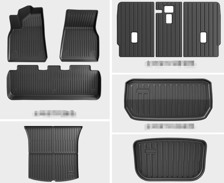 COMAUTO 3D TPE Floor Mats 10PCS for  Tesla Model Y Juniper/Model 3/Y