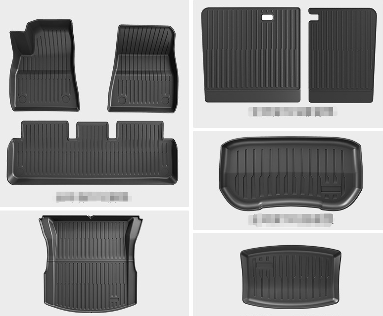 COMAUTO 3D TPE Floor Mats 10PCS for  Tesla Model Y Juniper/Model 3/Y