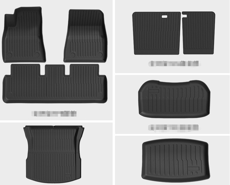 COMAUTO 3D TPE Floor Mats 10PCS for  Tesla Model Y Juniper/Model 3/Y