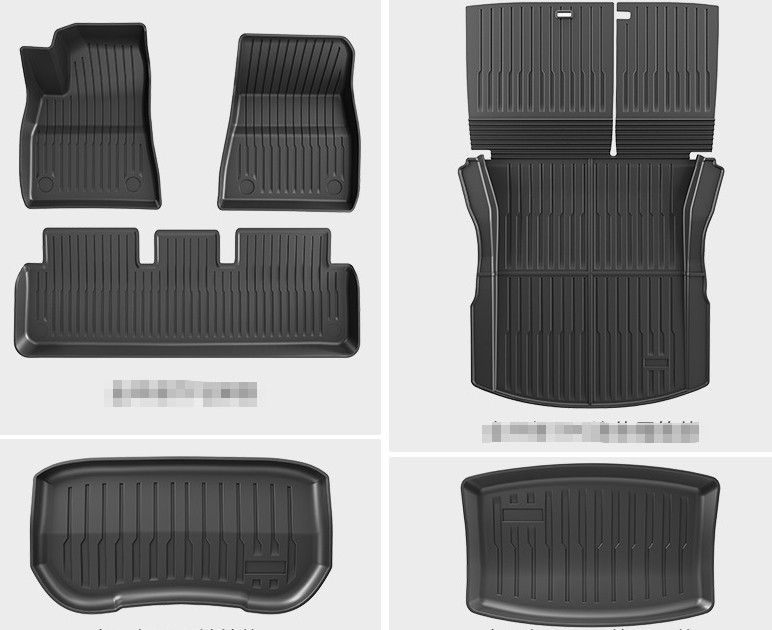 COMAUTO 3D TPE Floor Mats 10PCS for  Tesla Model Y Juniper/Model 3/Y