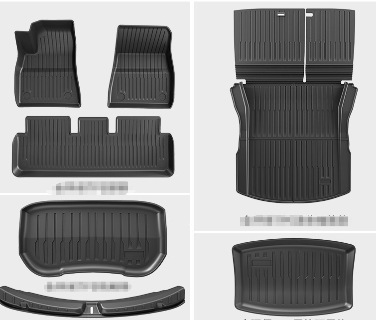 COMAUTO 3D TPE Floor Mats 10PCS for  Tesla Model Y Juniper/Model 3/Y