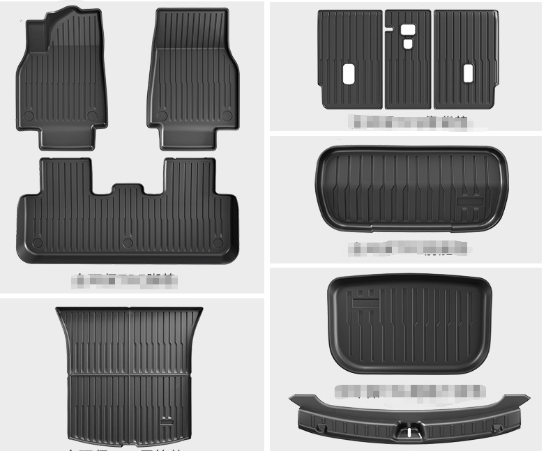 COMAUTO 3D TPE Floor Mats 10PCS for  Tesla Model Y Juniper/Model 3/Y