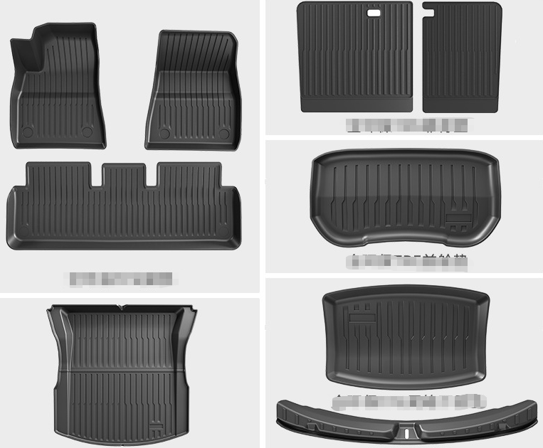 COMAUTO 3D TPE Floor Mats 10PCS for  Tesla Model Y Juniper/Model 3/Y