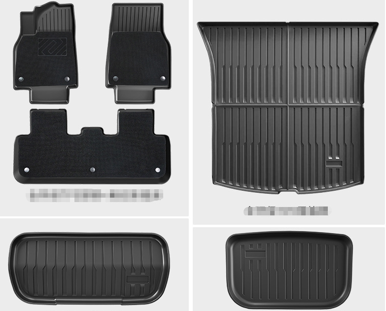 COMAUTO 3D TPE Floor Mats 10PCS for  Tesla Model Y Juniper/Model 3/Y