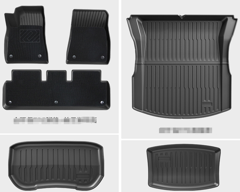 COMAUTO 3D TPE Floor Mats 10PCS for  Tesla Model Y Juniper/Model 3/Y