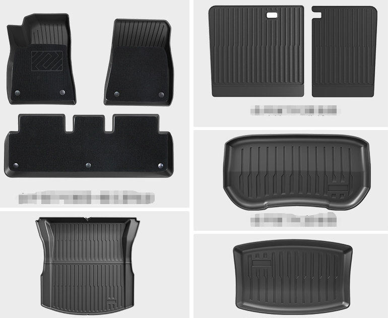 COMAUTO 3D TPE Floor Mats 10PCS for  Tesla Model Y Juniper/Model 3/Y