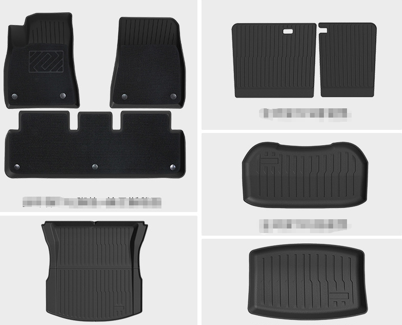 COMAUTO 3D TPE Floor Mats 10PCS for  Tesla Model Y Juniper/Model 3/Y