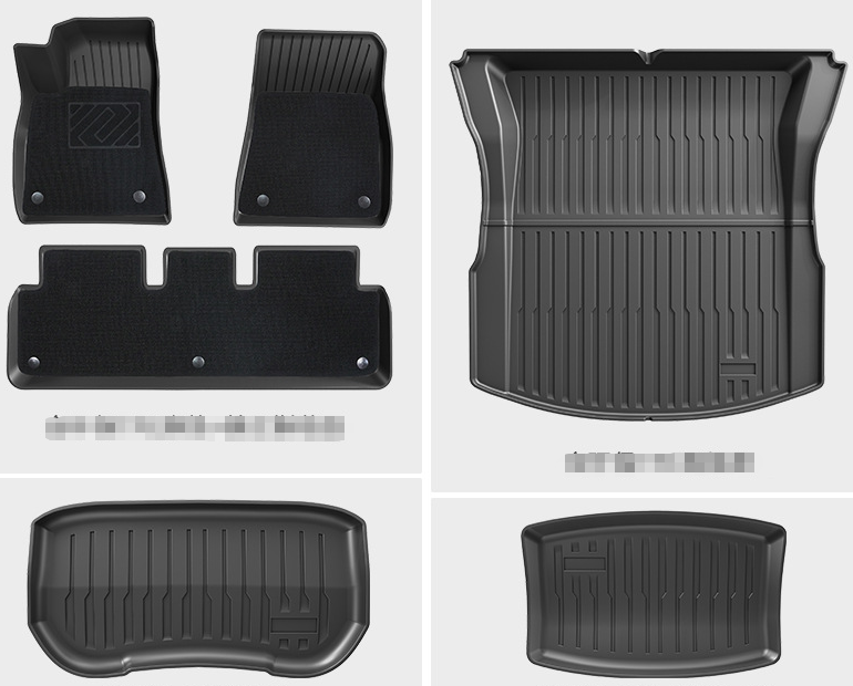 COMAUTO 3D TPE Floor Mats 10PCS for  Tesla Model Y Juniper/Model 3/Y