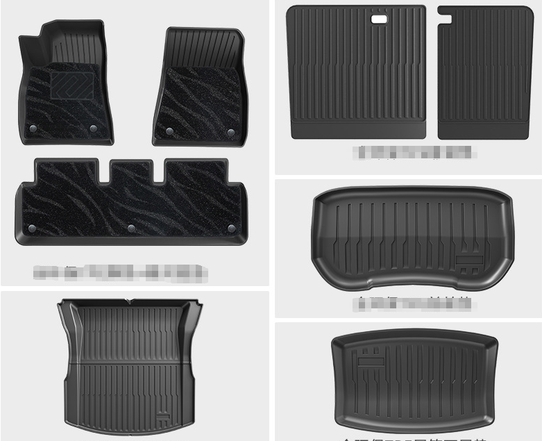 COMAUTO 3D TPE Floor Mats 10PCS for  Tesla Model Y Juniper/Model 3/Y