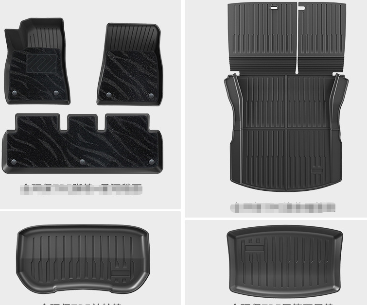 COMAUTO 3D TPE Floor Mats 10PCS for  Tesla Model Y Juniper/Model 3/Y