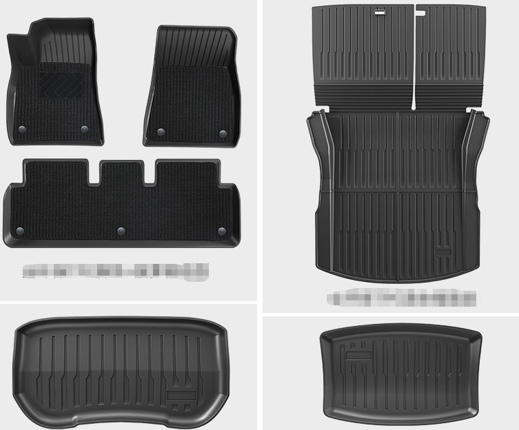 COMAUTO 3D TPE Floor Mats 10PCS for  Tesla Model Y Juniper/Model 3/Y