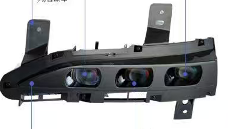 Tesla Model 3/Y Fog Light Assembly High-Power Supplemental Lighting, OEM Replacement, Non-Destructive Installation