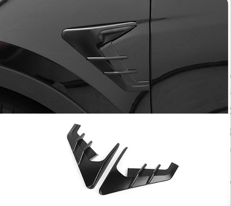 Suitable for Tesla Model 3 Leaf Plate Thunder Side Label Camera Decorative Cover