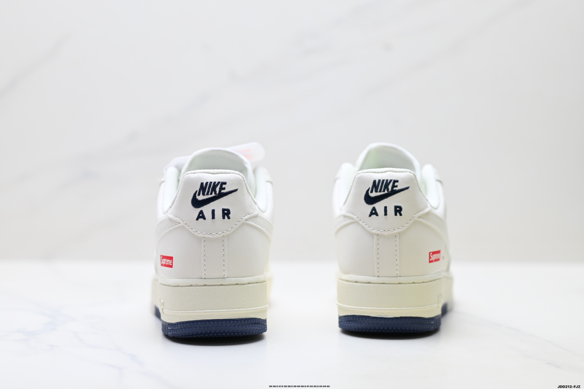 Nike Air Force 1 Low x Supreme "White/Blue" Casual Sneakers, Unisex